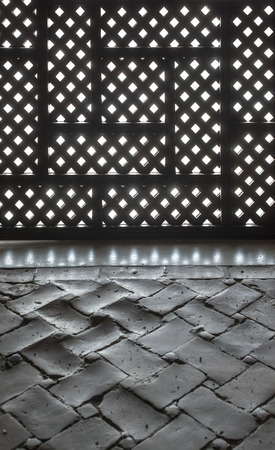 Islamic ornaments on wall. Windowsの写真素材