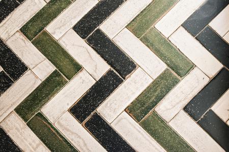 Old ceramic mosaics backgroundの写真素材