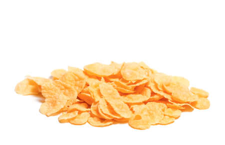 Cornflakes isolated on white background