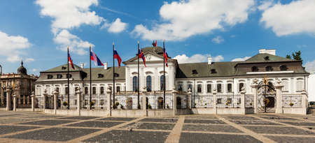 Grassalkovich Palace (Grasalkovicov Palac) in Bratislava, Slovakia, Residence of the President of Slovakia のeditorial素材
