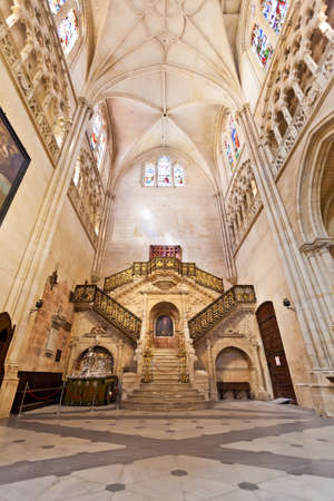 Interior of the Cathedral in Burgos, Spain, which is under protection of UNESCOのeditorial素材