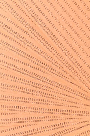 Vintage unused computer punch cards used for programming and data entry in the sixties and seventiesの写真素材
