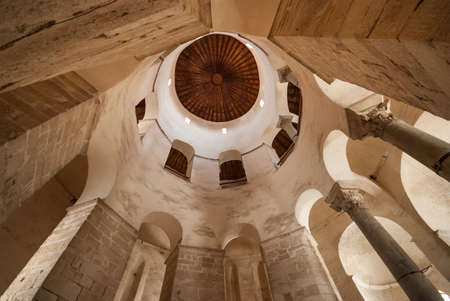 Dome of Church of St  Donat in Zadar, Croatia  The Church was built in the 9th century and is one of the largest examples of Byzantine architecture in Dalmatia  のeditorial素材