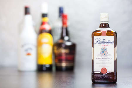 Bottle of Ballantine Scotch Whiskeyのeditorial素材