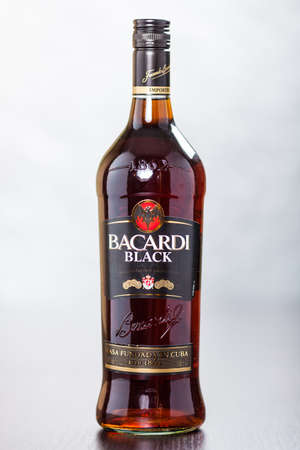 Bacardi Black is rum made by the Bacardi Companyのeditorial素材