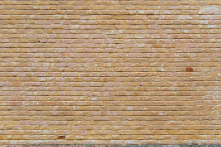 Vintage textured background of detailed old red brick wall with copy spaceの写真素材