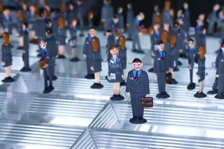 Businessman toy concept Business and finances conceptual imageの写真素材