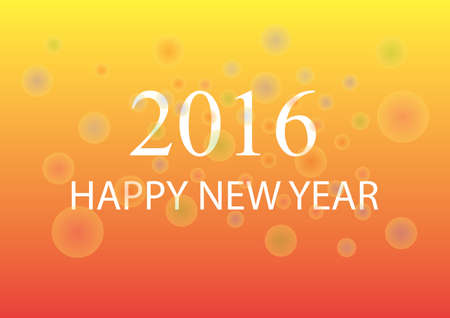 Greeting card with Christmas and Happy New Year