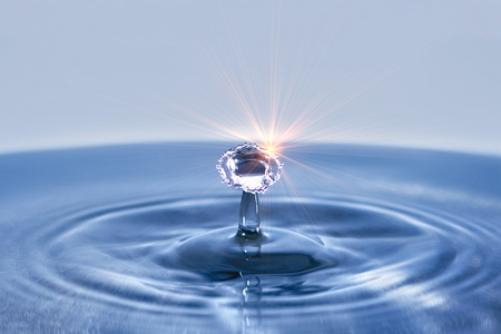 Beautiful splash of Water Drop. Freeze action