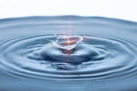 Beautiful splash of Water Drop. Freeze action