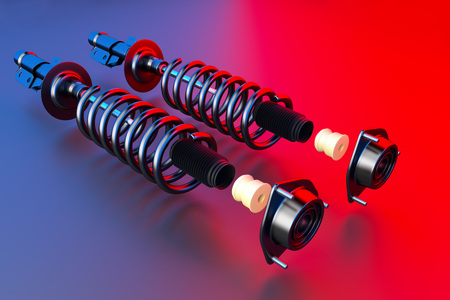 Passenger car Shock Absorber with dust cap, buffer mounting and strut mounting - new auto parts,...