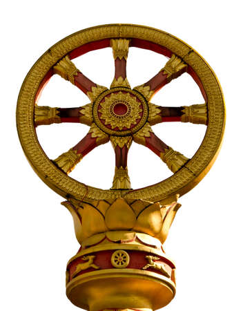 dharmacakra goldの写真素材