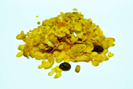Group of cereals isolated over white background