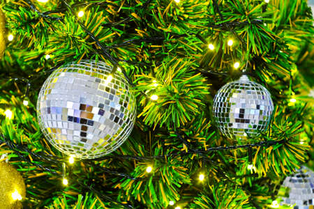 closeup image of  with christmas decorationの写真素材