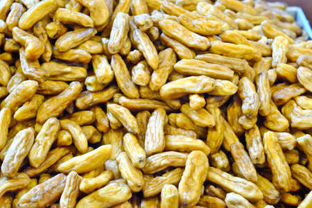 Dried banana and bake with honey. Thailand.の写真素材