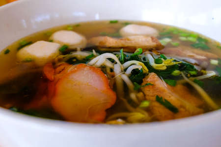 Thai breakfast with rice and Ekaehla