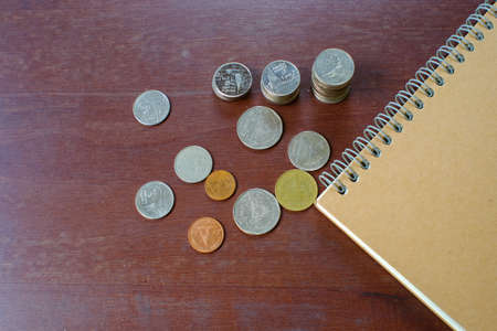 Saving money concept preset money coin stack growing businessの写真素材