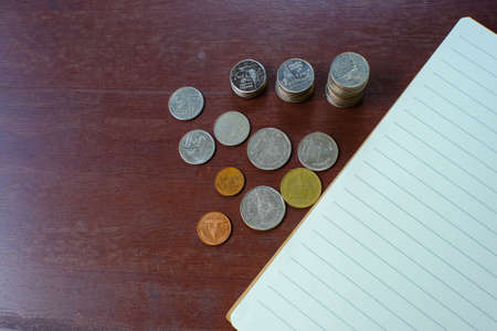 Saving money concept preset money coin stack growing businessの写真素材