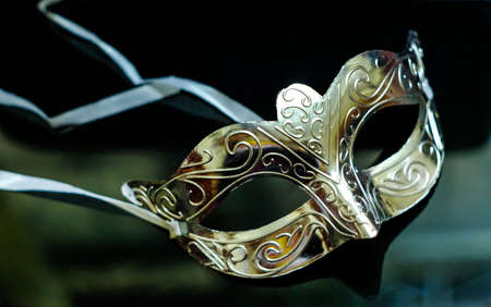 Carnival mask on a Glazing backgroundの写真素材