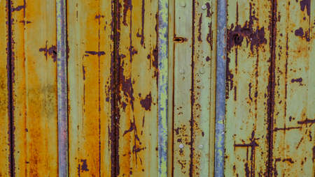 Old zinc wall surface background. corrugated iron siding vintage texture background.