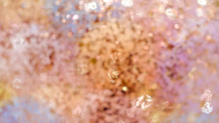 Blurred background of colors golden balloons. colorful balloons with happy celebration party background.の写真素材