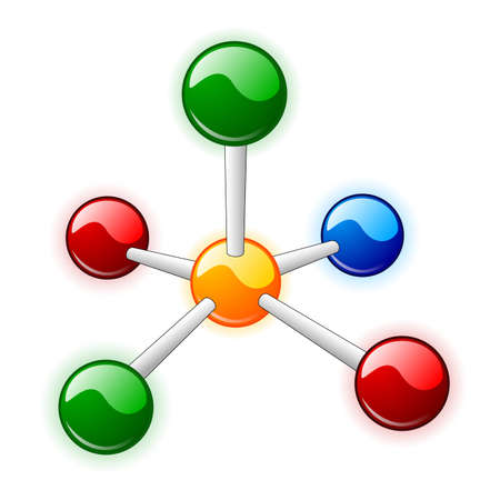 Molecule vectorのイラスト素材