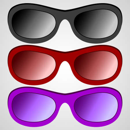 Set sunglassのイラスト素材