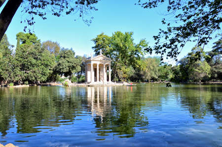 Villa Borghese Pinciana, Pincian Hill, Rome Italyの写真素材