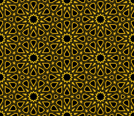 Islamic Star Pattern seamless background, Wallpaper designのイラスト素材