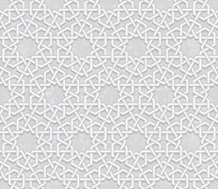 Geometric Pattern with Light Grey Background, Vector Illustrationのイラスト素材