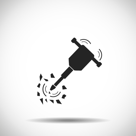 jackhammer vector iconのイラスト素材
