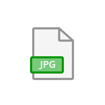 Jpeg file icon jpg  format document symbol.のイラスト素材