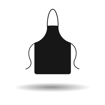 apron icon . kitchen apron vector illustration with shadowのイラスト素材