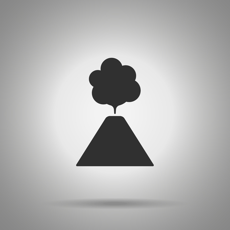 volcano icon. Simple vector volcano symbol for designのイラスト素材