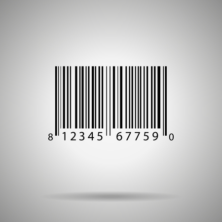 Barcode vector illustration bar code realistick iconのイラスト素材