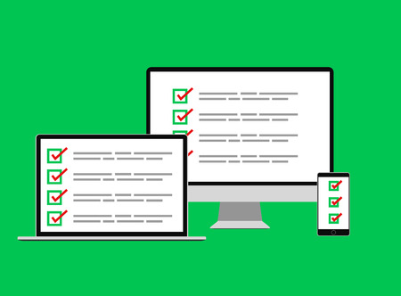 Social   poll  web internet  test form vector illustrationのイラスト素材
