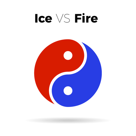 Yin yang icon vector harmony symbol  vectorのイラスト素材