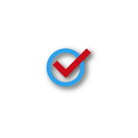 check mark symbol  vector  flat icon  confirmのイラスト素材