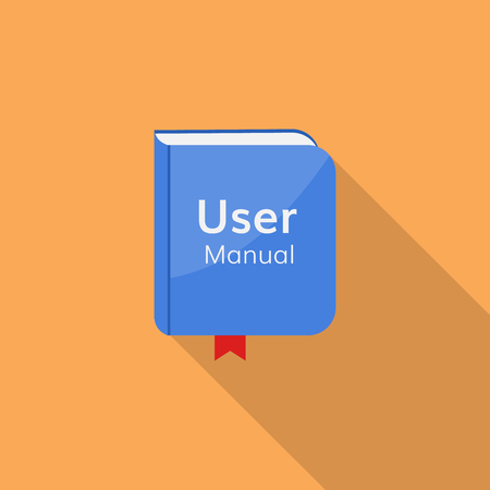 user guide manual vector icon  book document guidebookのイラスト素材