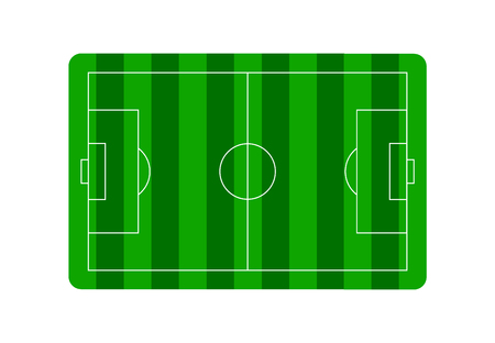 Football soccer field vector plan   play groundのイラスト素材