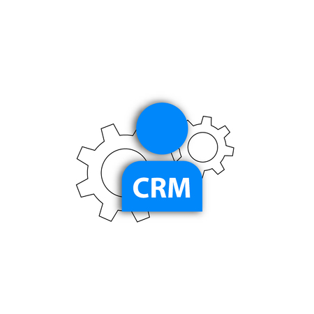 crm icon customer method service  personal trainingのイラスト素材