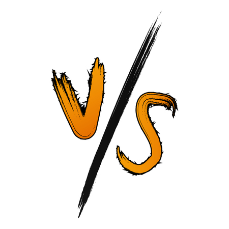vs battle symbol . versus fight sport artのイラスト素材