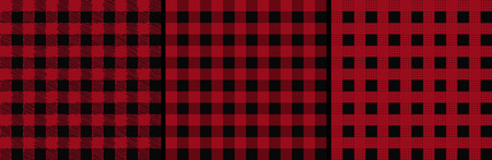 Checked lumberjack seamless pattern .  Plaid Christmas texture .のイラスト素材