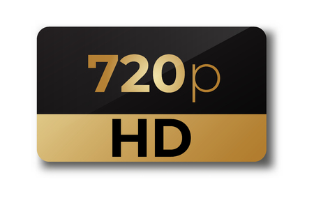 720 hd dimensions of video . Hd video sign.のイラスト素材