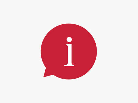 Information conversation bubble icon. Help with frequently asked questions web site support with answers information training and libraries helper vector element online service in user manual.のイラスト素材