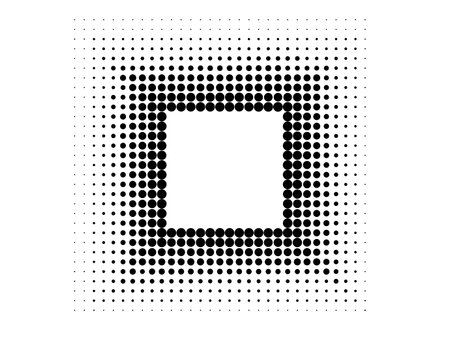 Halftone circles, halftone dot gradient vectorのイラスト素材