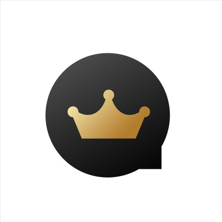 Black vip label with golden crown. Premium reward certificate for invitation with exclusive emblem and elegant design for famous and wealthy vector visitorsのイラスト素材