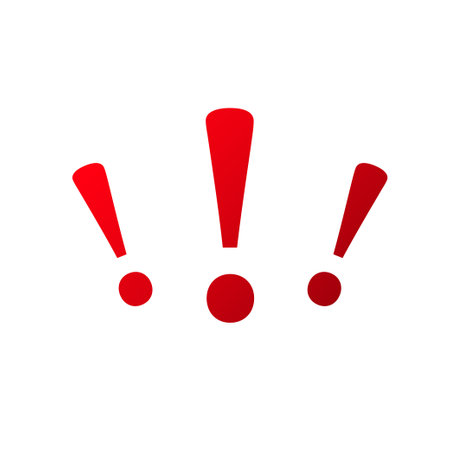 Exclamation point icon attention alert signのイラスト素材