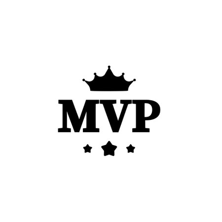 Mvp most valuable player medal reward badgeのイラスト素材