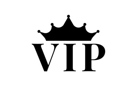 Vip token badge vector. V I P badge iconのイラスト素材